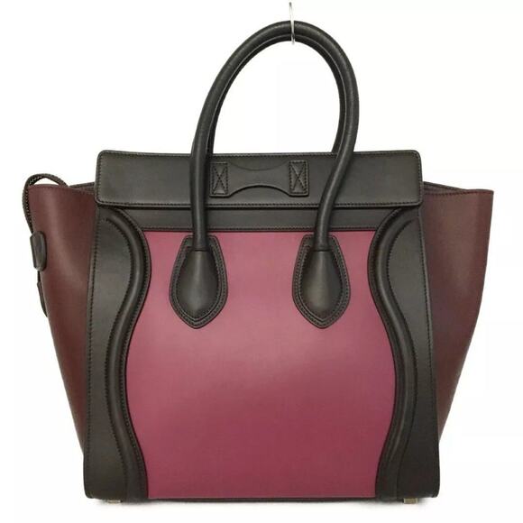 Luggage Micro Shopper Leather Tote Hand Bag MultiColor - Picture 4 of 6